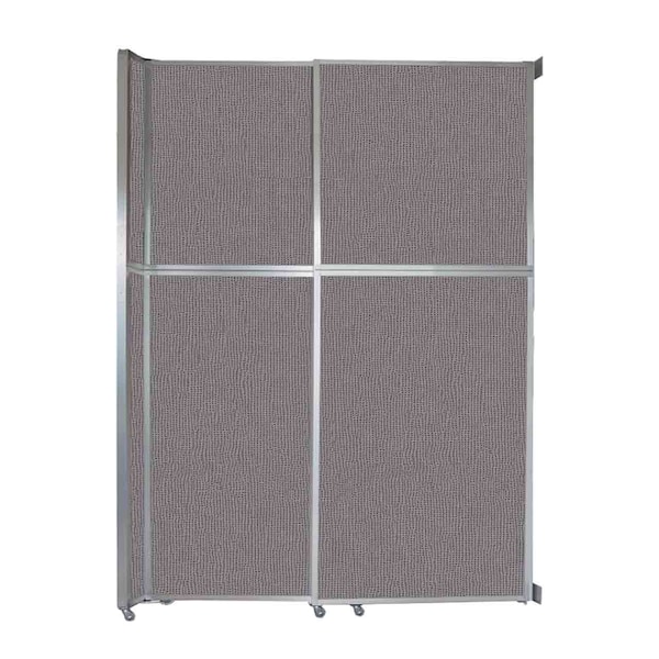 Operable Wall Sliding Room Divider 6'10" x 10'3/4" Slate Fabric